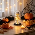 thumbnail image 5 of LOWLHOME Light Up Ghost in Glass Cloche, Halloween Cute Ghost with Light Decorations, Cute Spooky Ghost Decor for Tabletop Mantel Display, 8.7*4.3 in, 1 Count, Ghost Doll, 5 of 5