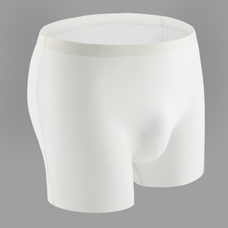 YDKZYMD Mens Ice Silk Underwear Dual Pouch Trunks Support Ball Pouch  Enhancing Boxer Briefs for Men XL