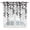Grey, variant on Navy Blue Ombre Botanical Kitchen Window Curtains, Swag Curtains Valance for Bedroom Living Room Bathroom, Watercolor Pastoral Leaf Rod Pocket Window Treatment Curtain Block Drapes 2 Panels 28"x36"