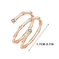 thumbnail image 4 of Fiudx Anillo de Nudo, Elegante Joya de Circonita Cúbica, Regalo de Compromiso con Diseño de Mariposa, Accesorio de Compromiso Único, Celebración de Aniversario de Boda, para Mujeres y Niñas, Recordat, 4 of 5