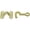 Multicolor, variant on National Hardware - V1841 Hooks and Staples 2/pk - Polished Brass