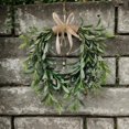 thumbnail image 4 of YOFOKO 22” Heart Shaped Artificial Olive Leaf Wreath, Green Leaf Olive Fruit Spring Flower Swag, Front Door Wedding Arch Window Wall Hanging Farmhouse Garden Decoratio, 4 of 6