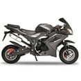 thumbnail image 2 of Floseru Mini Motorcycle, 49cc 4 Stroke Pocket Bike, Gas Motorbike, Racing Max Speed 25MPH, Dual Headlights 1.8L Gas Tank, Max Load 330Lbs, for Kids, 2 of 10