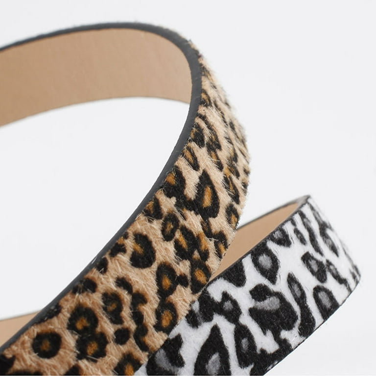 Women's leopard cheap belts