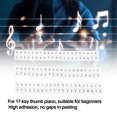 thumbnail image 2 of Removable Piano Note Labels, Piano Notes Guide for Beginner, Piano Key Music Notes Letter Label, Keys Stickers 17 Key Staff Labels Thumb for Beginners Kids (White), 2 of 9