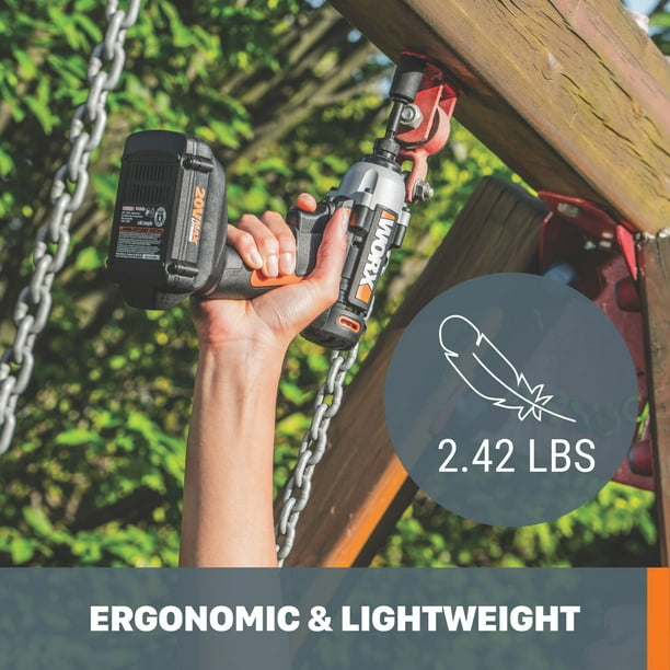 Worx 2007625 1500 lbs 20V Cordless Brushed Impact Driver Kit