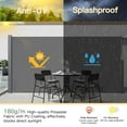 thumbnail image 3 of AECOJOY 118"x 71" Outdoor Retractable Side Awning, Folding Privacy Screen Waterproof Patio Awning, 180g Premium Polyester Fabric Room Divider for Patio, Garden and Terrace, Grey, 3 of 7