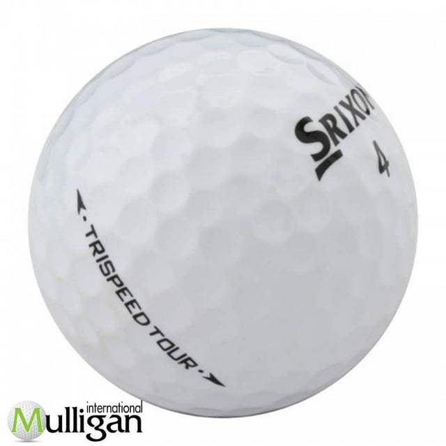 Mulligan - 60 Srixon TriSpeed Tour 4A Recycled Used Golf Balls, White