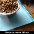 thumbnail image 4 of DogBuddy Dog Food Mat - Waterproof Dog Mat for Dog Bowls, Silicone Mat for Dog Food and Water Bowl, Rubber Dog Bowl Mat with Edges, Nonslip Pet Food Mat, Dog Feeding Mat (XL: 28" x 18", Maya), 4 of 8