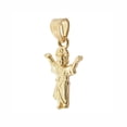 thumbnail image 2 of 14k Yellow Gold, Mini Tiny Divine Infant Child Jesus Christ Pendant Religious Charm 10mm NO Necklace, 2 of 9