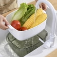thumbnail image 4 of Aparatos de cocina, lavabo doble de gran capacidad, cesta para verduras, cesta para lavar platos, cesta para colar fugas de agua, cesta para escurrir fruteros., 4 of 9