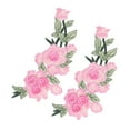 thumbnail image 3 of Clothing Accessories, Flower Cotton Embroidered Patch Environmental Protection  For Backpacks For Vests Hats Rose Red, 3 of 8