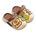 thumbnail image 1 of MIASHUI Boys Girls Clogs Cute Summer Sandals Beach Pool Water Shoes,Khaki,2-3 Years, 1 of 6