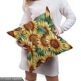 thumbnail image 5 of Ambesonne Floral Fabric by the Yard Upholstery, Sunflowers Pattern Summer, 2 Yards, Burnt Orange Laurel Green, 5 of 5