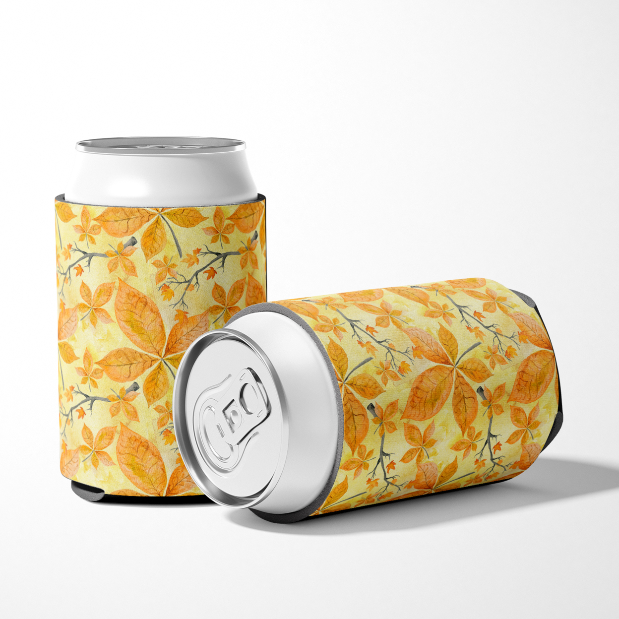 Fall Leaves and Branches Can or Bottle Hugger