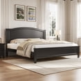 thumbnail image 3 of Euroco Wood Full Size Platform Bed, Black, 3 of 10