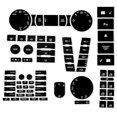 thumbnail image 2 of 8pcs Set Car Matte Black Worn Button Repair Kit Stickers For Touareg 2005-2010, 2 of 4