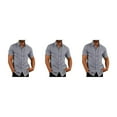 thumbnail image 1 of stanreset 1/2/3 Fête Randonnée Chemise Homme Simple Boutonnage Été Boutonnée Manches Courtes Polyester Mode Cadeau d'Anniversaire Gris TTG 3 Pcs, 1 of 6