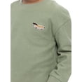 thumbnail image 4 of Wonder Nation Toddler Boys Embroidered Textured Thermal Top with Long Sleeves, Sizes 12M-5T, 4 of 5