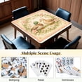thumbnail image 6 of Mahjong Mat 31.5" x 31.5" Pair Ducks Floral Soft Watercolor Style Non-Slip Noise Reduction Mahjong Tiles Table Cover for Dominoes Poker Card Board and Tile Games, 6 of 6