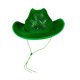 thumbnail image 3 of Sombrero de vaquero verde, cómodo sombrero de para fiestas temáticas de vacaciones, regalo de cumpleaños, 3 of 9