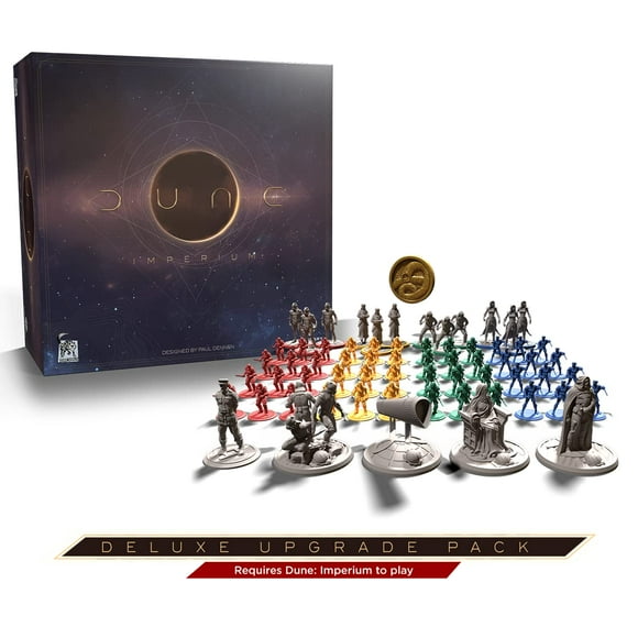 Dune Imperium: Deluxe Upgrade Pack - A Board Game by Dire Wolf Digital – 1-6 Players - Board Games for Family – 6