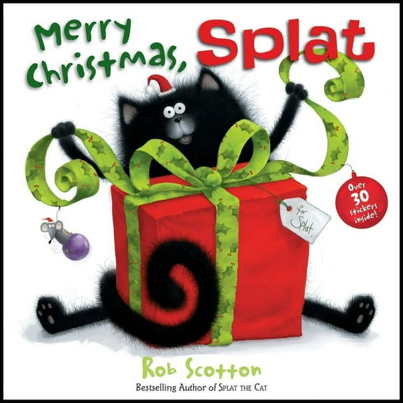 Splat the Cat Merry Christmas, Splat: A Christmas Holiday Book for Kids, (Paperback)