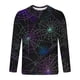 thumbnail image 5 of Blusas y camisas de manga larga con cuello redondo para hombre, estilo casual, cuello redondo, manga larga, camiseta estampada de Halloween, blusas, blusas de poliéster para hombre., 5 of 5