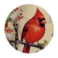 thumbnail image 4 of JEUXUS Cardinal Birds Round Tablecloth Full Width Single-Sided Printing 100% Polyester Fiber 31-35, 4 of 8