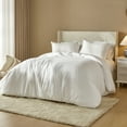 thumbnail image 6 of 2 Pcs Cooling Twin Duvet Cover Set with 8 Corner Ties, White, 6 of 10