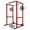 Red, variant on Squat Rack Power Cage, 1200LB Rack Cage, 2”x2”Square Adjustable Squat Rack with J-Hooks for Home Gym Strength Training