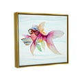 thumbnail image 3 of Stupell Hipster Fish Funny Sea Life Landscape Painting Gold Floater Framed Art Print Wall Art, 3 of 6