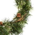 thumbnail image 2 of Vickerman 24" Mixed Country Wreath 50 Warm White Lights LED, 2 of 2