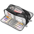 thumbnail image 1 of Large Pencil Case Big Capacity 3 Compartments Zipper Pencil Pouch For Teen Boys Girls School Students, 1 of 4