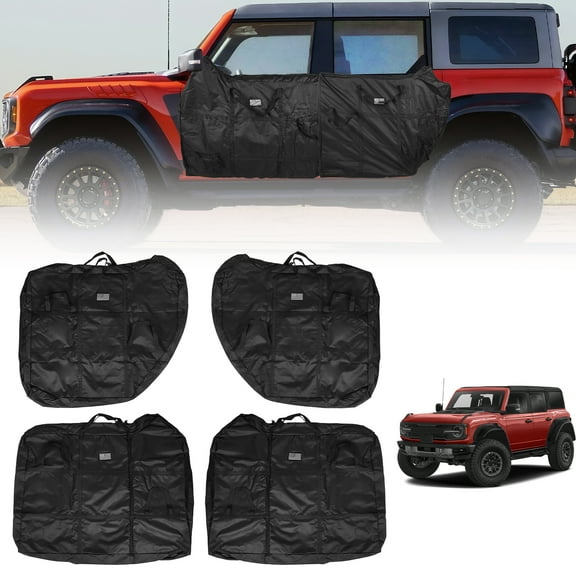golytefs 4pcs Door Storage Bag Front And Rear Door Bags for Ford Bronco 4 Doors 2021-2025