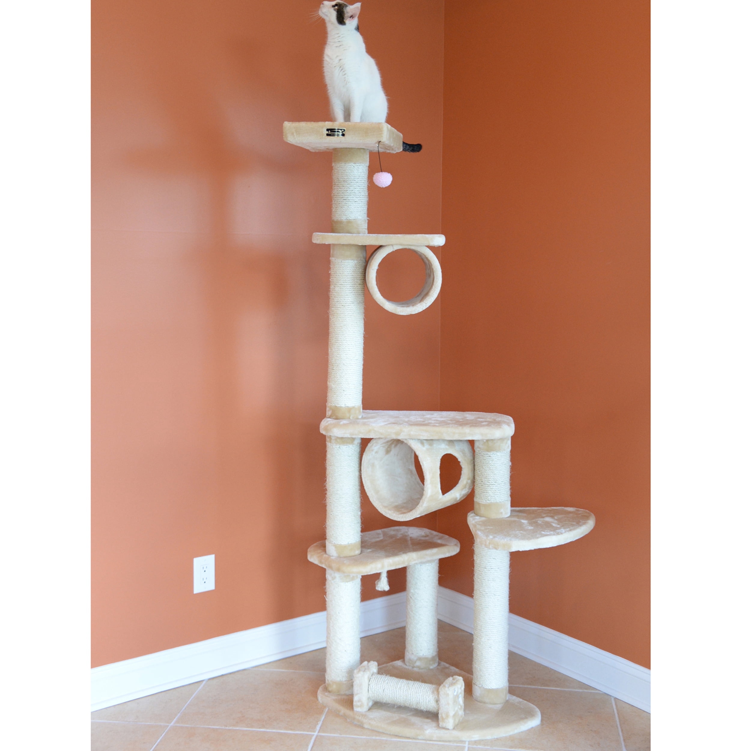 Armarkat Classic Cat Tree Model A7463A, 74 inch Beige