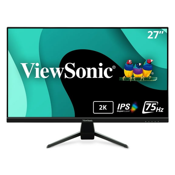ViewSonic VX2767U-2K 27 Inch 1440p IPS Monitor with 65W USB C, HDR10 Content Support, Ultra-Thin Bezels, Eye Care, HDMI, and DP input