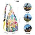 thumbnail image 3 of Abstract Art Sling Backpack - Modern Gallery Style Print Crossbody Bag, Fashionable for Work & School, 3 of 4