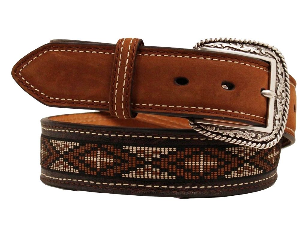 Ariat Western Belt Mens Leather Aztec 