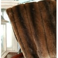 thumbnail image 3 of Thomas Collection Luxury Brown Tissavel Mink Faux Fur Throw Blanket - 16456, 3 of 5