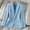 01 Blue, variant on Weiqiqre Jacket for Women Open Front Long Sleeve Casual Elegant Work Business Jacket
