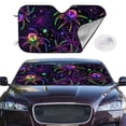 thumbnail image 2 of Daiia Multi-colored Spiders Windshield Sun Shade for Car SUV Truck (Small ), Car Sun Shade Windshield, Car Shades for Front Windows, Sunshade for Car Windshield, 2 of 7