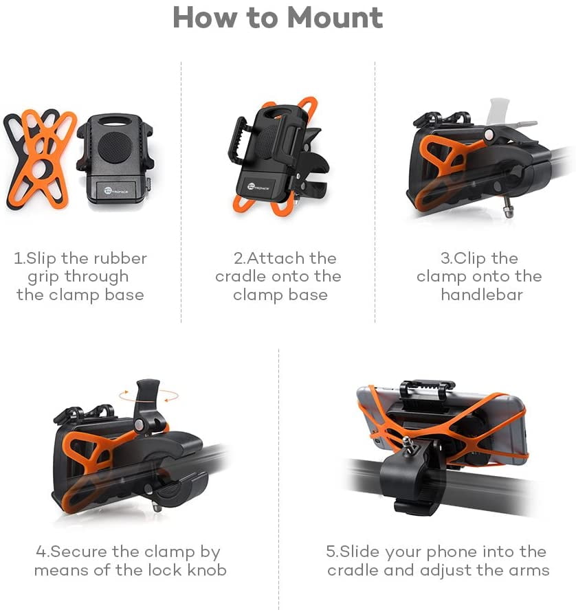 taotronics bike phone mount