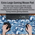 thumbnail image 4 of Large Desk Pads Blue and White Desktop Pad, Pc Mouse Pad Keyboard Mat, Desk Pad Gaming Waterproof Non-Slip Rubber Base, 35.4 X 15.7 inch for Work/Game/Office/Home Japanese Abstract Waves, 4 of 7