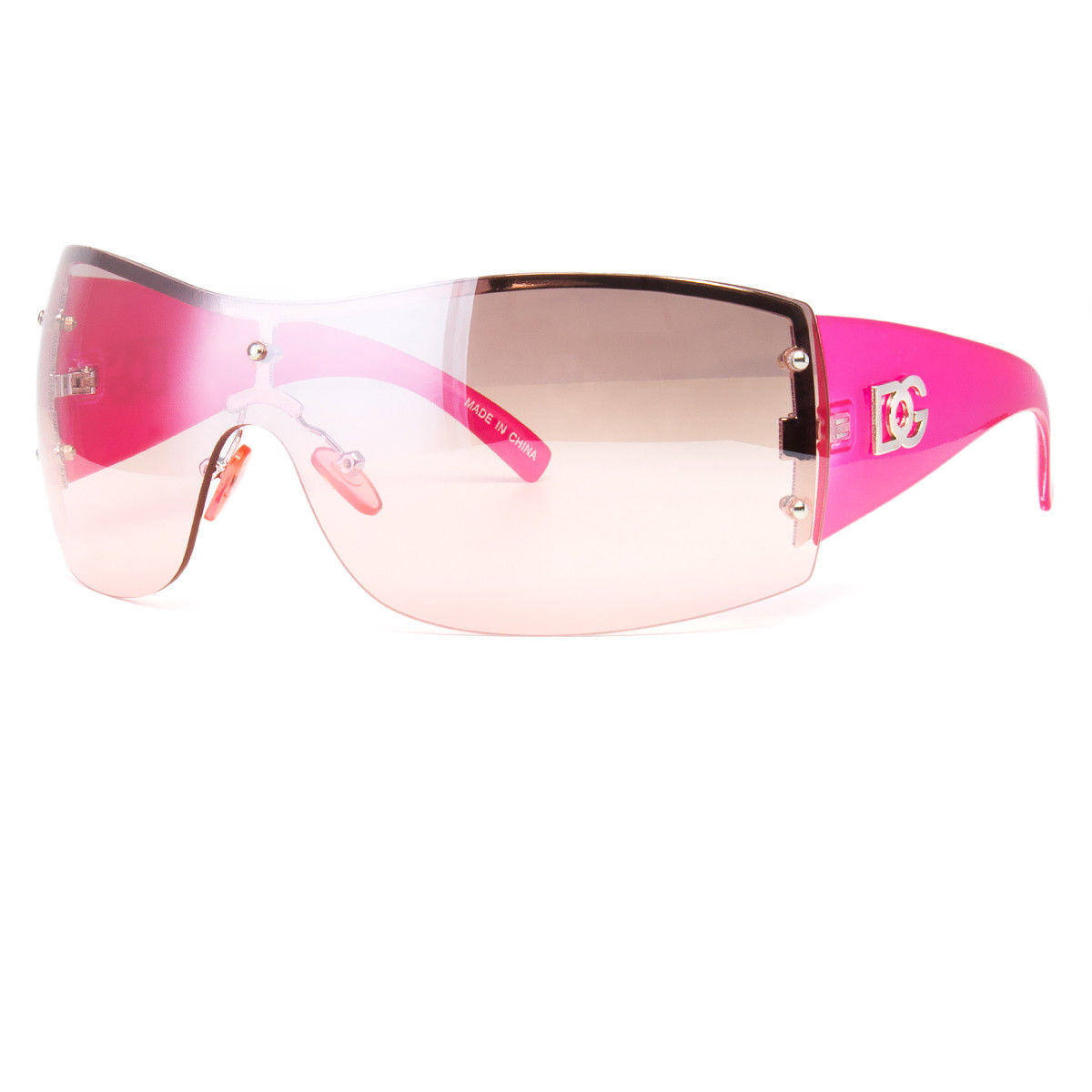 DG Eyewear Oversized Square Men's Women's Flat Top Sunglasses Shield Style Lens