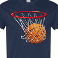 thumbnail image 4 of Inktastic Basketball Swish T-Shirt, 4 of 5