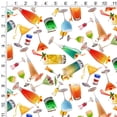 thumbnail image 2 of Cocktails Cocktail Drinks Happy Hour Bar Pattern Premium Roll Gift Wrap Wrapping Paper, 2 of 5