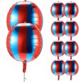 thumbnail image 2 of SHISUYAN 10 Pcs Ballons de Carnaval Rouges et Bleus Accessoires de Scène de Fête, 2 of 8