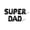 Black, variant on Letter Balloons - SUPER DAD 16" Inch Alphabet Letters Foil Mylar Balloon Father's Day or Birthday Banner (Silver)