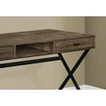 thumbnail image 6 of Newboti Computer Desk, Home Office, Laptop, Storage Drawers, 48"l, Work, Brown Laminate, Black Metal, Contemporary, Modern 532553764540071, 6 of 6